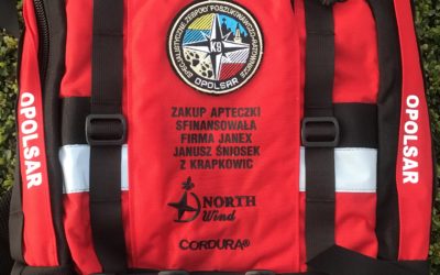 Firma JANEX Janusz Śniosek z Krapkowic przekazała nam dwie kompletnie wyposażone apteczki plecakowe.