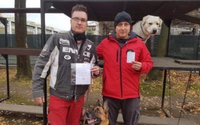 Po egzaminach  w  Nowym Sączu mamy kolejne psy specjalności terenowej klasy „1” i „0”.