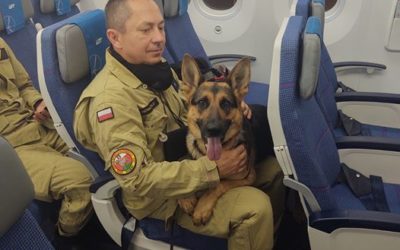 Michał i Havana, jako członkowie USAR Poland, odlecieli z misją ratowniczą do Bejrutu.