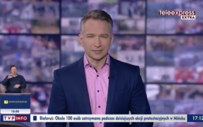 TVP1 – Fundacja OPOLSAR i jej psy w Teleexpress Extra.