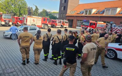 Szkolenie z zakresu gaszenia pożarów pojazdów elektrycznych oraz instalacji fotowoltaicznych.