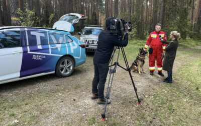 Ekipa TVP Info świętowała z nami Międzynarodowy Dzień Psa Ratowniczego.